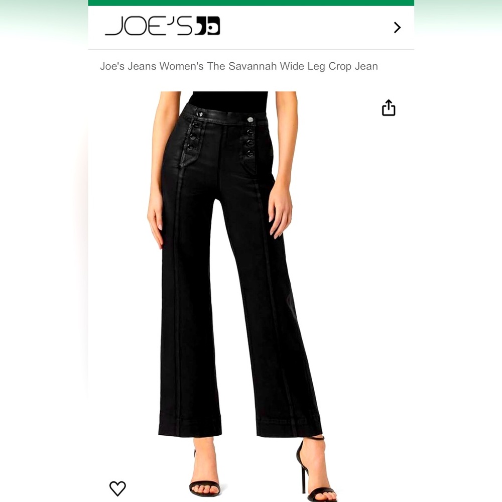 Joe's Jeans Women's The Savannah Wide Leg Crop Jean